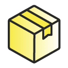 standard shipping box icon