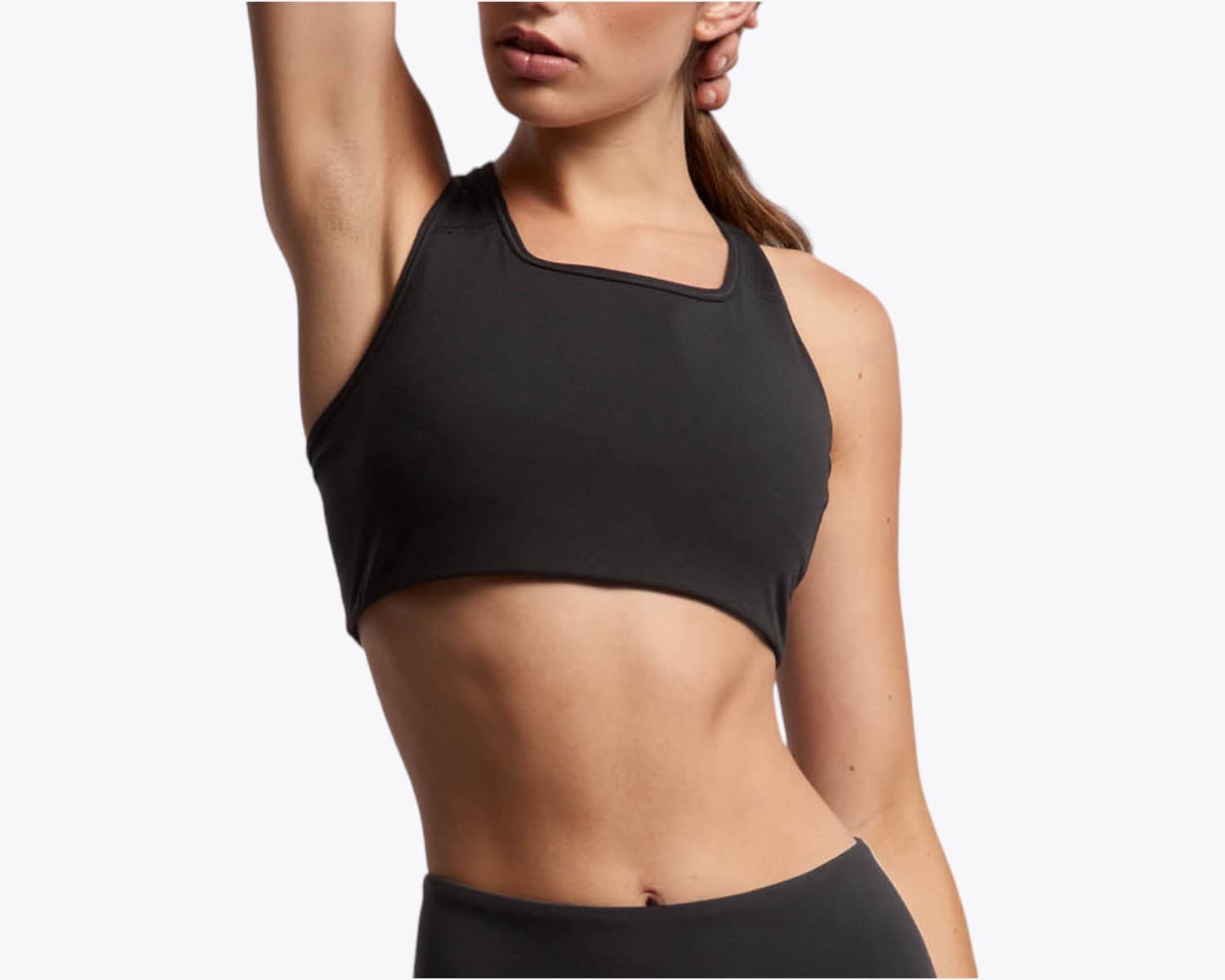 AS Colour 4640 Women's Active Bra Top in Black (size:small, view:front)