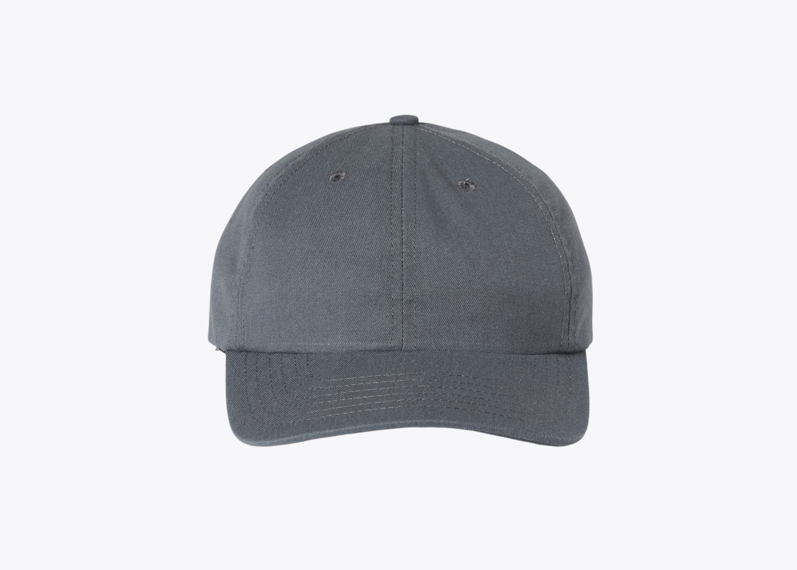 Classic Caps USA200 USA-Made Dad Cap in Charcoal (size:one size fits most, view:front)