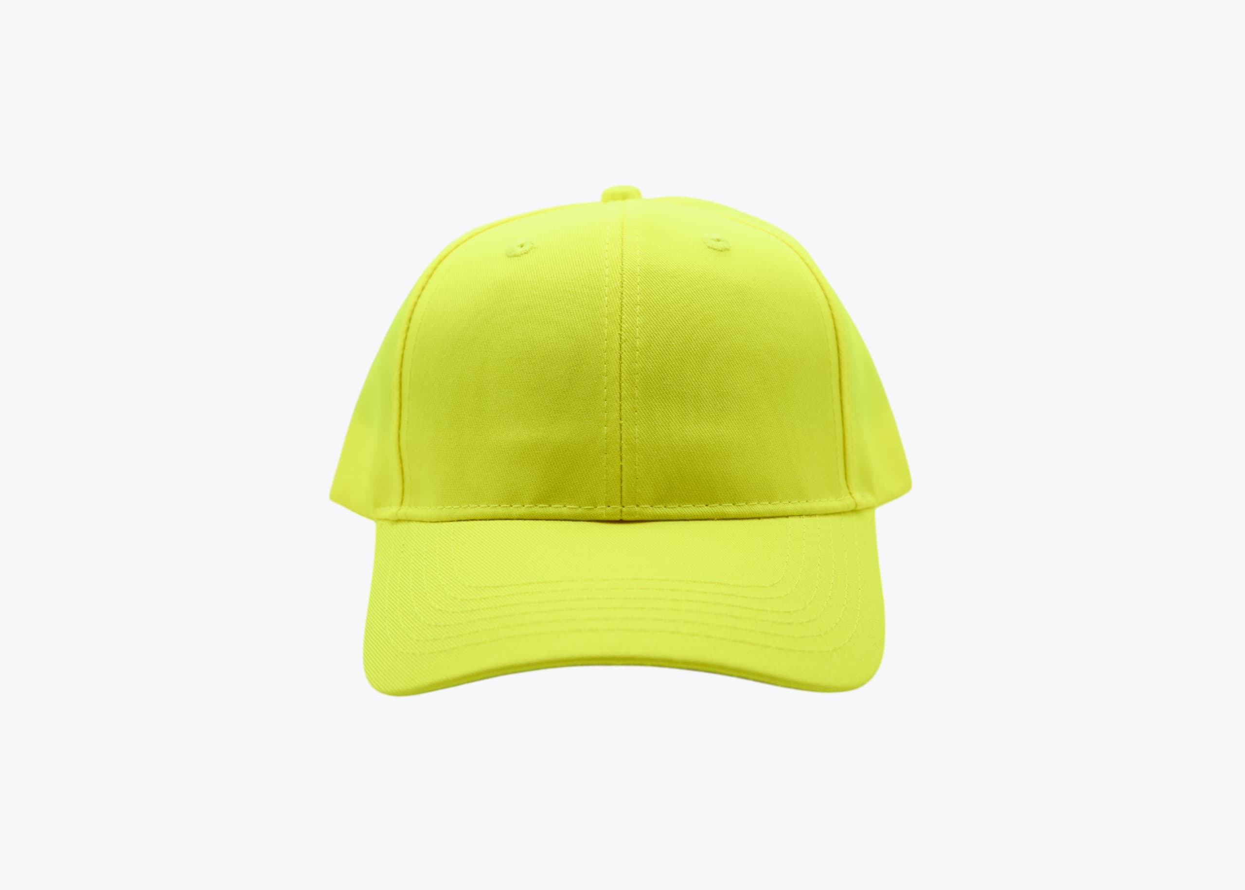 Port Authority C806 Solid Enhanced Visibility Cap in Safety Yellow (size:osfm, view:front)