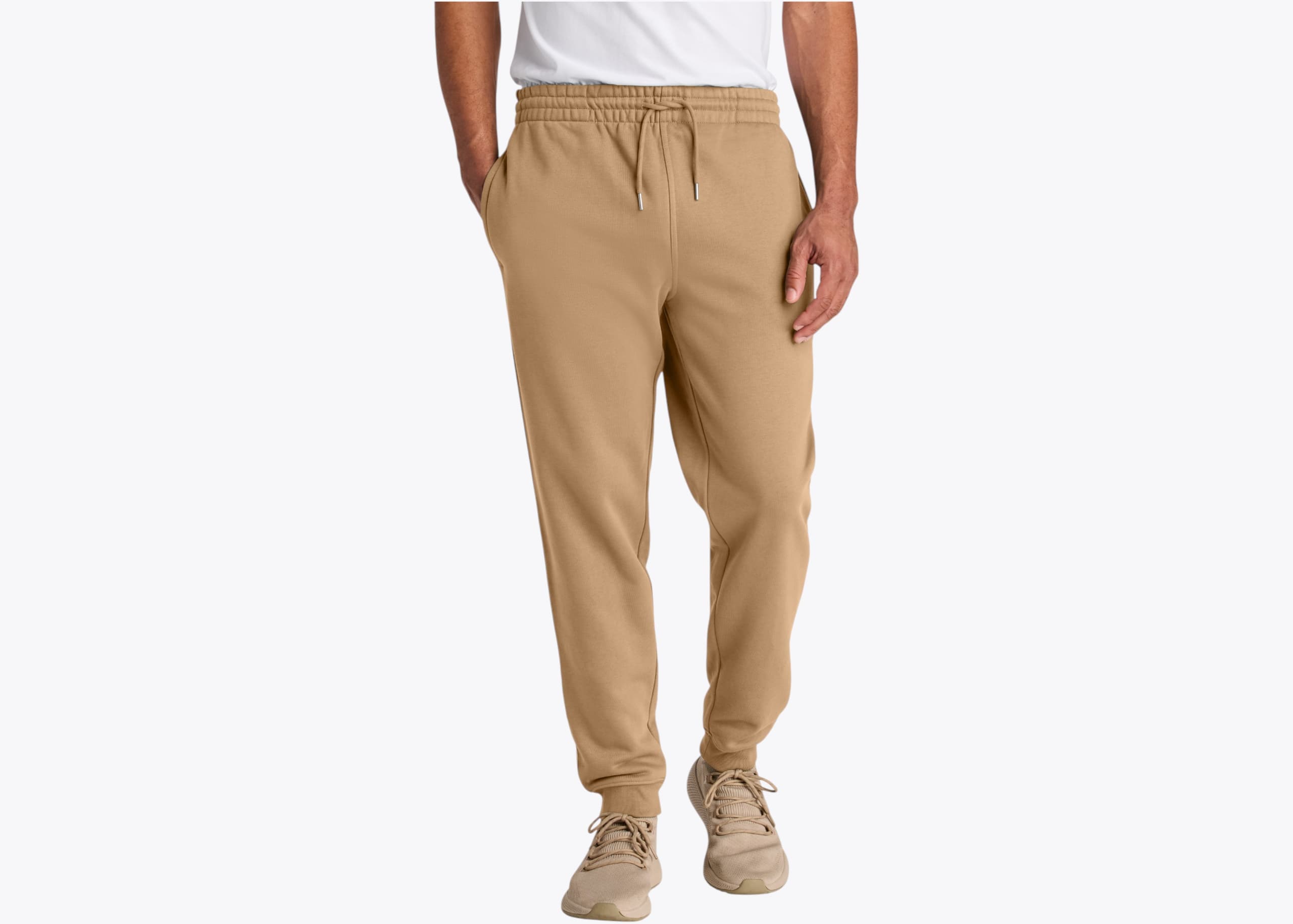 Stanley/Stella SXU006 Unisex Flyer Joggers in Latte (size:large, view:front)